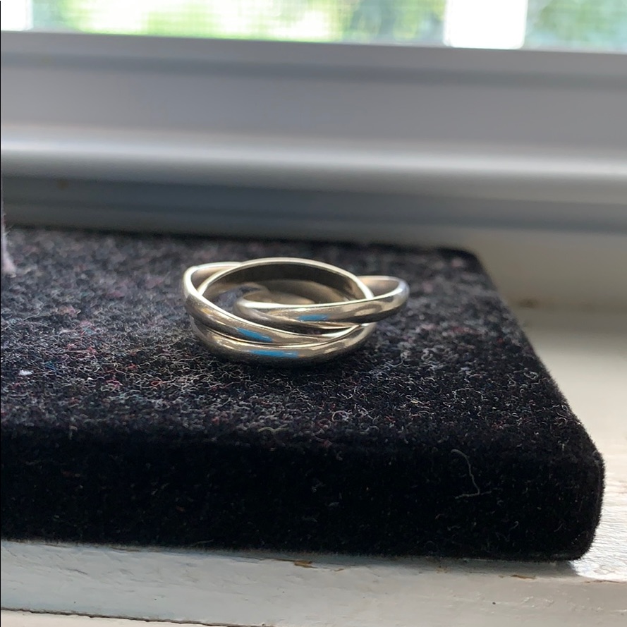 Sterling Silver Interlocking Ring